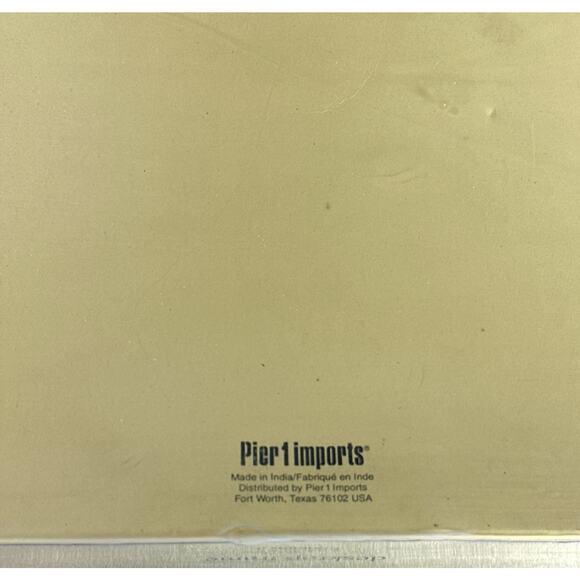 Pier 1 Imports Picture Frames Set 3 Cloth Beaded Holiday Homespun Christmas - Picture 6 of 7